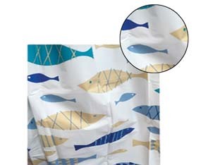 Tenda doccia peva pesci - doccia, cm