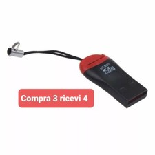 LETTORE ADATTATORE MICRO SD USB 2.0 CARD READER SDHC SCHEDE MEMORIA CHIAVETTA