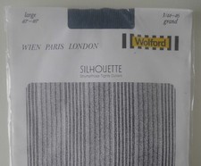 Rarità Assoluta: Collant Wolford Silhouette! Taglia L! Colore Navy (Blu) B-Stock