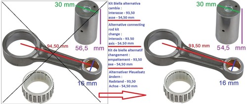 Kit biella husqvarna 250 - biella,