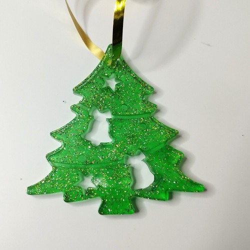 Albero verde ciondolo - verde,
