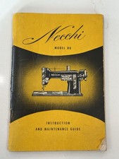 Macchina da cucire NECCHI BU originale istruzioni e guida manutenzione, ottime condizioni