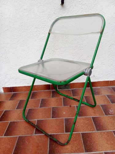 Sedia pieghevole verde plia - sedia,
