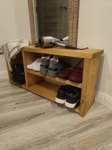 Panca per scarpe legno - scarpe, in