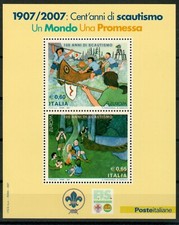ITALIA REPUBBLICA 2007 - SCOUT EUROPA CEPT HIGHLIGT GOLD MNH**  SCAUT ORO ITALY