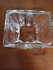 Porta oggetti, porta biscotti in vetro ed argento