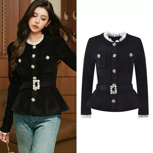 Giacca donna tweed - donna, nera