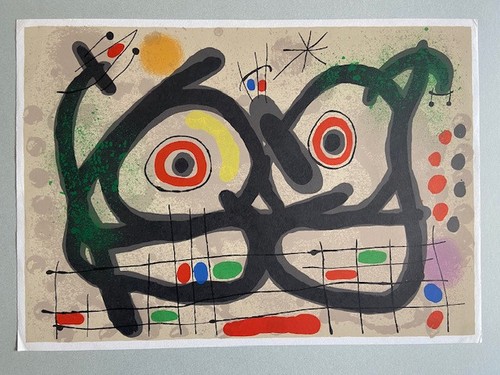 Joan miro litografia originale - joan,