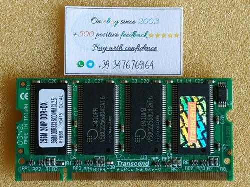 Transcend memoria 256mb ram - 256mb,