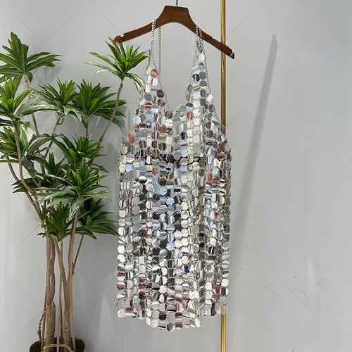 Canotta abito corto sparkle - canotta,