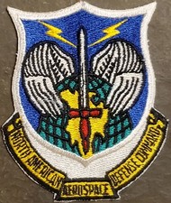 VINTAGE USAF NORDAMERICANO DIFESA AEROSPAZIALE COMANDO SQUADRONE PATCH ORIGINALE 