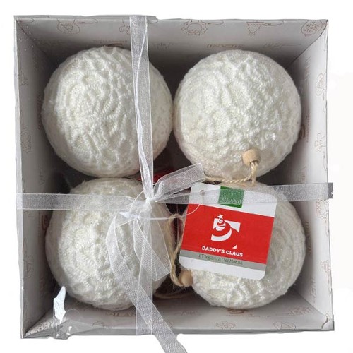 Box sfere ricamo 10cm - sfere,