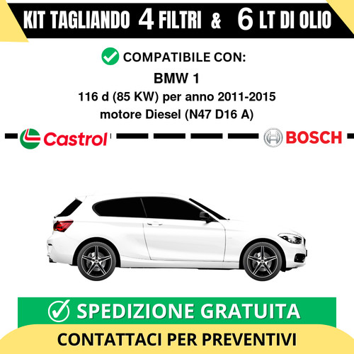 Tagliando filtri bosch 6 - filtri, e