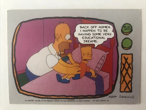 The simpsons topps - the,