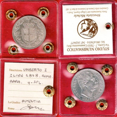 Lire 1898 stemma periziato - 2,