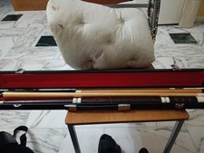 Stecca Biliardo Con La Custodia Vintage  Stock Di 2 La Piccola Rotta