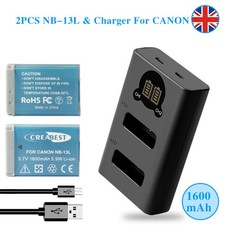 2x Batteria NB-13L +