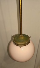 LAMPADARIO LAMPADA A SOSPENSIONE ART DECO - ANNI '20 - ORIGINALE