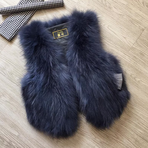 Gilet pelliccia volpe - gilet, donna
