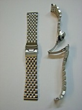 CINTURINO ACCIAIO SATINATO MAGNUM PIENO MASSICCIO ANSA DRITTA 24 mm. NUOVO