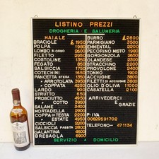 Listino prezzi DROGHERIA