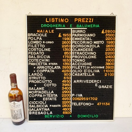 Listino prezzi drogheria - prezzi,