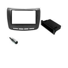 Mascherina  autoradio 1 DIN / 2 DIN per Lancia Delta nero NO NAVI