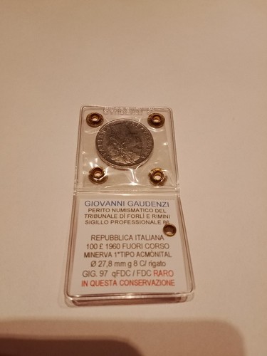 100 lire 1960 fdc - 100,