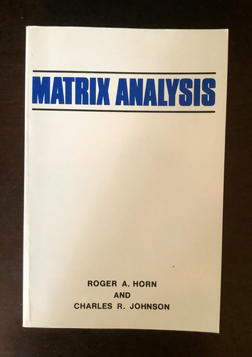 Matrix analysis roger a - roger,