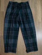 lotto 984 pantaloni quadri donna eleganti taglie forti vita 86cm tg.48/50