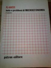 Gozzi, Giancarlo - Note e problemi di microeconomia