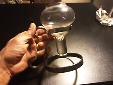 BELLISSIMO PORTALUMINI VETRO E FERRO BATTUTO ALTEZZA 17 CM