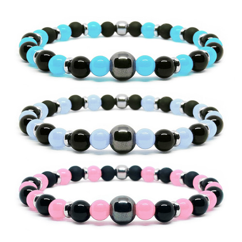 Bracciale colorato turchese - bracciale,