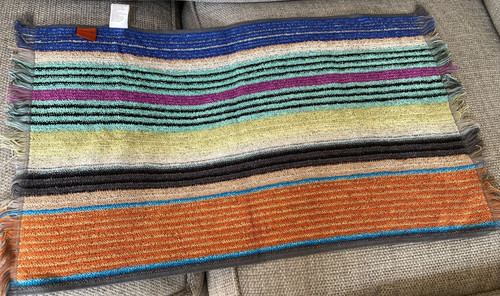 Asciugamano righe missoni - asciugamano,