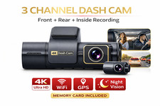 Dash Cam 4K 3 Canali Anteriore