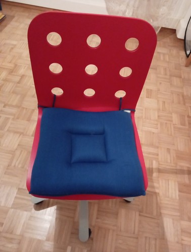 Sedia girevole ufficio rossa - girevole,