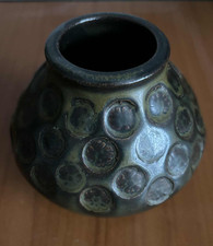 Vaso ceramica vintage Jens H. Qvistgaard anni 60 Eslau Danimarca smalto pelliccia di lepre?