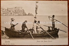 CARTOLINA MESSINA PESCA DEL PESCE SPADA - Primi '900 - fp  Non VG