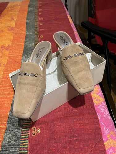 Sabot donna con tacco basso - sabot,