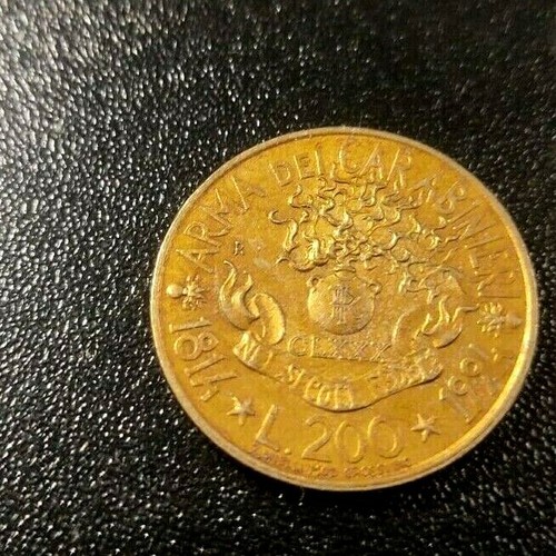 Moneta rara originale 200 lire - rara,
