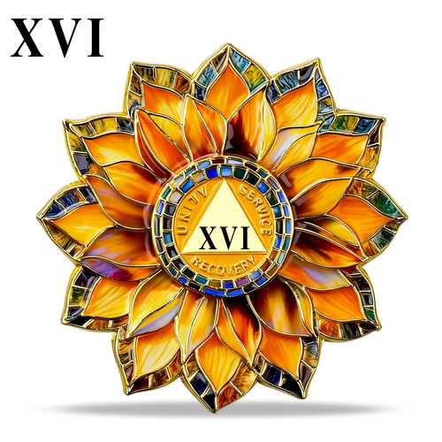 Moneta girasole anni - girasole, 16