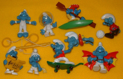 Figurine puffi vintage - figurine,