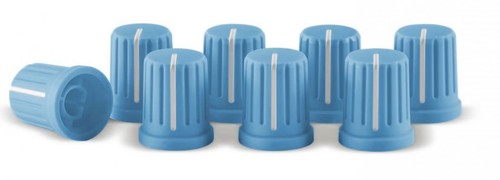Reloop knob set blue - knob, cappuci