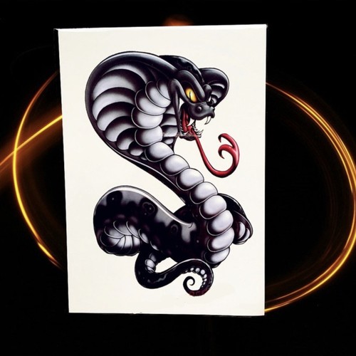 Tatuaggio temporaneo cobra - temporaneo,