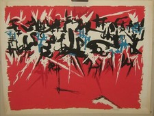 Rara litografia firmata ABEX