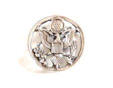 Spilla vintage army rotonda - vintage,