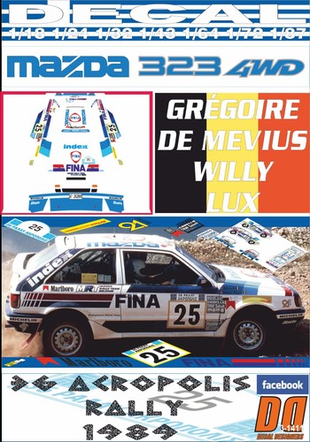 Decal mazda 323 4wd - decal,