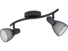 Plafoniera Carovigno (98622), Metallo Nero, Lunghezza 36,5 cm - A