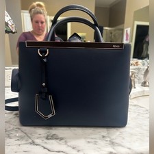 Borsa a tracolla Fendi blu