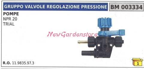 Gruppo valvola regolazione